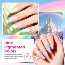 Beetles Spring Gel Polish Set - Fingertip Palette, 32 Colors Valentines Polish Set With Base Top Coat - 25 Colors Rainbow Dreamscape - 查看 4
