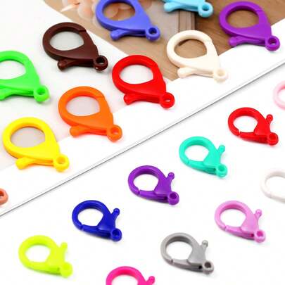 80pcs Acrylic Lobster Clasp, DIY Jewelry Making Beading, Craft Accessories