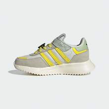 Adidas 女童 RETROPY F2 CF EL C 休闲低帮运动鞋 JS2471 - 灰色 - 查看 2