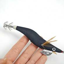 Avlcoaky 6件装虾形拟饵，夜光钓鱼饵，适用于海水和淡水钓鱼，鱿鱼钩 - 彩色 - 查看 5