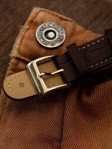 Reloj Citizen para hombre Drive AU1083-13H con correa de cuero marrón - Marrón - Ver 6