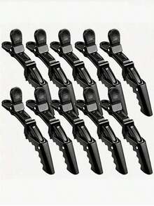 6pcs Multi Functional Hair Clip With Crocodile Clip And Hair Styling Clip Positioning Partition, Suitable For Hairdressers And Professional Hairstylists, Women's Plastic Anti Slip Hair Clip, Professional Salon Hair Clip, Hair Styling Clip With Crocodile Clip, Long Mouth Clip, Crane Mouth Clip, Curly Hair Stylist's Choice Home Bathroom Decor Fall Decor Back To School Hair Accessories - 多色 - 查看 10