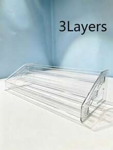 1pc Acrylic Display Stand, Transparent Acrylic Display Tube Rack Suitable For Perfume, Cosmetics, Cupcakes And Desserts, 1/2/3 Tier Racks (Single Tier Approx. 20cm Wide, 2/3 Tier Approx. 30cm Wide) - Multicolor - View 14