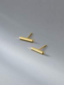 1只925纯银几何简约单只耳环（女士款） - 單隻 - 查看 8