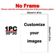 Customized Photo Canvas Poster - Personalized Framed Or Unframed Wall Art, Use Your Own Photos, Modern Minimalist Home Decor, Indoor/Outdoor Use, Pine Wood Frame,Home Decor Living Room - Multicolor - View 19