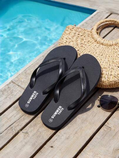 Men's EVA Solid Color Flip Flops, Ultra-Light & Comfortable House Slippers, Suitable For Beach, Outdoor Leisure, Bathroom, Indoor Walking. Women's Summer Sandals, Men's Slippers, Men's Sandals. Suggest Sizing Up For Better Fit As The Upper Is Relatively Narrow.