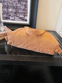 Retro Washed Canvas Bag, Single Shoulder And Dual Shoulder Multifunctional Crossbody Bag, With A Lazy And Relaxed Design - Multicolor - View 8