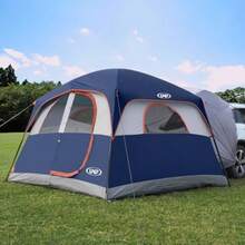 SUV Tent For Camping 6-Person SUV Tailgate Tent - Easy Set Up With Rainfly 10'x9'x78in H - 海軍藍 - 查看 8