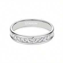 1 Piece Of 4mm Wide Circular Arc Full Circle Synthetic  Ring, Fashionable And Versatile Men's, Women's, Couple's, Student Wedding Gift, Christmas Jewelry Gift, Teacher's Day, Graduation Gift, Valentine's Day Commemorative Gift To Absorb Wealth, Wedding Fashion Jewelry Accessories - Bạc - Xem 8