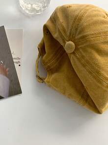 新款水洗复古可调节棒球帽，休闲做旧欧美风遮阳帽，柔软帽冠，字母刺绣，男女通用户外时尚个性街头遮阳帽 - 彩色 - 查看 7