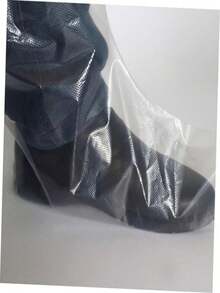 10pcs Transparent Shoe Covers, Anti-Sand, Suitable For Cleaning And Outdoor Activities In Rainy Days. These Reusable And Disposable Shoe Covers Are Made Of High-Quality Non-Slip Material.,Shoe Rack,Storage Saver,Outdoor,Garden,Travel Essential,Portable,Beach Essential,Graduation Season,Commencement,Graduation Ceremony,Graduation Gift,Graduation Present,Graduation Gift,Graduation Present,Congrats Grad,Congratulations Graduate,Valedictorian,Finish School,Graduation Party - Versi transparan - View 5