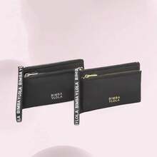 Double-Layered Nylon Wallet With Key Ring, Multi-Zipper Clutch, Portable Card Holder On The Wristband, Casual Style - xanh quân đội - Xem 4