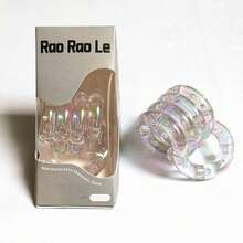 Fidget Toys Pack Fidget Twist Toys Stocking Stuffers Easter Gifts For Men Women Party Favors Autism Autistic Adults Stress Relief Sensory Toy ADHD Toys - 彩色透明水晶(附盒子) - 查看 5