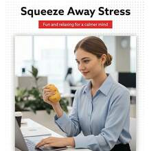 2026新款土豆造型挤压玩具 - 柔软挤压玩具 - 逼真仿真食物减压球，居家办公趣味礼物 - 彩色 - 查看 2