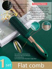 四件套 - 1 把方形气垫梳 + 1 把圆形气垫梳 + 1 把卷发梳，1 把造型梳，发刷，卷发梳，气垫梳，尖尾梳，按摩梳，解结梳，按摩工具，染发梳，头部按摩器，轻松梳开缠结，塑料美发工具，吹干和拉直，椭圆形气垫梳，适用于浓密/卷曲/细软/长/短发，干/湿发均可使用，男女通用，气垫防静电梳，塑料按摩防静电发刷，实用护理，SPA，家用头部按摩器，发刷 - 彩色 - 查看 22