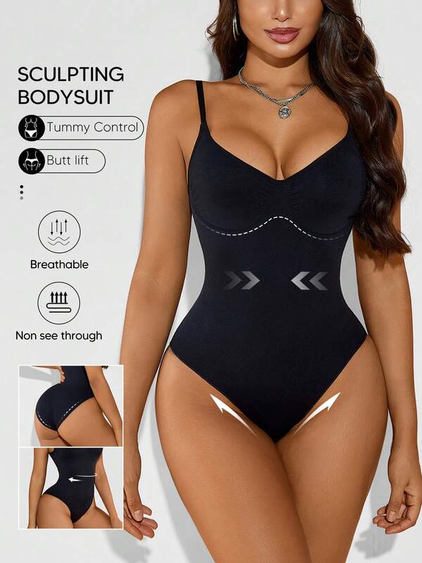 Suprenx 女士极简显瘦连体裤，修身腰线，韩版风格，适合作为嘉年华服装的叠穿单品