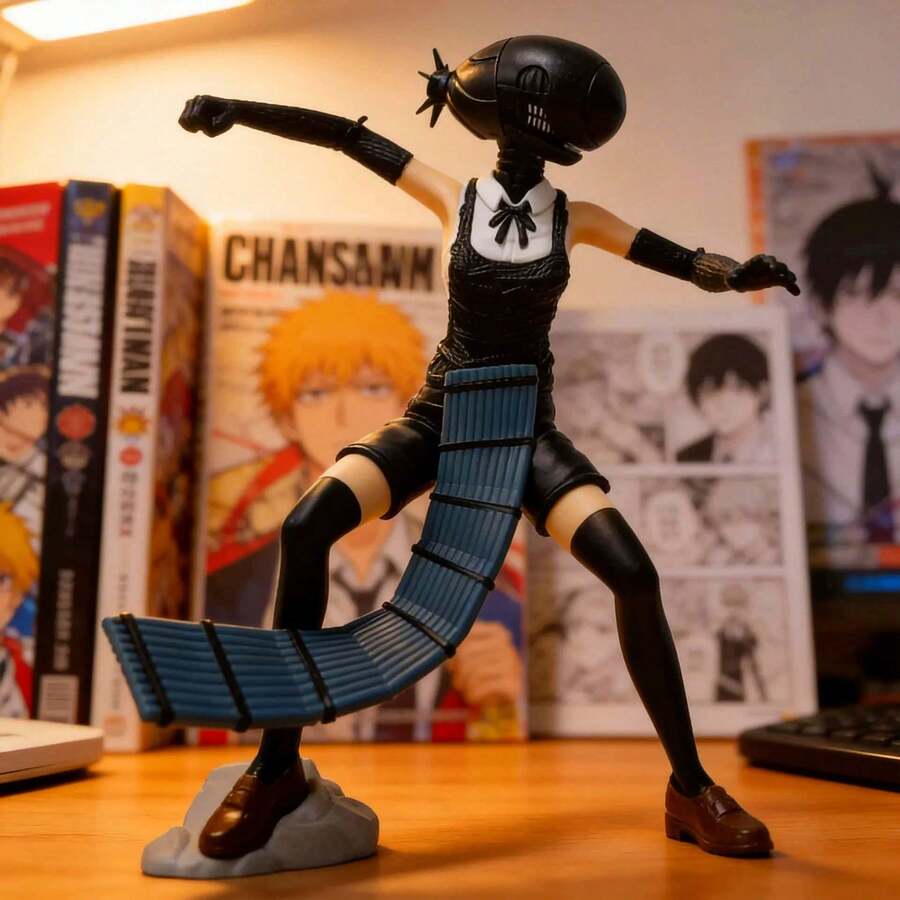 电锯人经典动漫系列角色模型，蕾泽·炸弹恶魔手办，汽车装饰，展示柜高级收藏品，电锯人粉丝收藏礼物，节日/生日/情人节完美之选，桌面装饰，动漫女孩手办批发