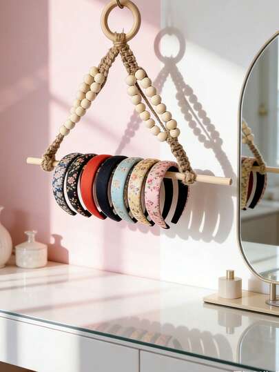 Towel Rack,Natural Jute Rope Toilet Paper Holder Wall Mounted Wood Hand-Woven Towel Rack Retro Decorative, Tissue Dispenser For Bathroom Kitchen Home Decor Accessory