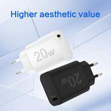 20W USB-C PD Fast Charger, Compatible With IPhone 17/16/15/14/13/12 Plus Pro MAX Mini, Galaxy S24/23/22 And Other USB-C Devices - White PD20W - View 4