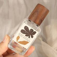 20毫升玻璃喷雾瓶，可重复灌装香水喷雾器，带木盖，喷雾细腻防漏，旅行装精油瓶，送给她的自爱礼物 - 彩色 - 查看 5