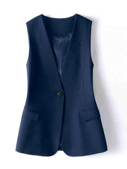 Áo khoác blazer nữ, Áo vest cổ bẻ mùa thu mới, Màu trơn tối giản phong cách thường ngày, Áo vest cổ bẻ màu trơn có lót, Trang phục mùa thu, Trang phục công sở, Áo khoác công sở nữ, Áo vest công sở màu trơn có túi cài nút phía trước, Áo khoác blazer nữ dáng rộng mùa thu, Kiểu cổ bẻ, Áo khoác blazer nữ màu trơn ôm dáng thoải mái dễ phối đồ, Áo kiểu dáng thanh lịch mới mùa xuân