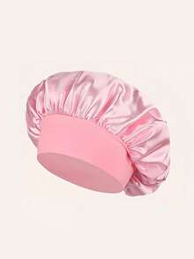 1顶奢华缎面丝绸睡眠帽，轻盈弹力护发帽，柔软弹力丝绸睡眠帽，配有可调节舒适绑带，男女通用，整晚舒适，完美适用于长卷发和辫子/浴室配件/其他助眠产品/家居/节日必备/旅行/浴室/母亲节礼物/复活节 - 多色 - 查看 13