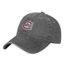 Chicago Cubs Logo Washed Denim Baseball Cap For Adults, Adjustable Distressed Dad Hat For Men Women, All Season - 灰色 - 查看 2