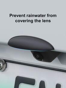 1pc Silicone Rearview Camera Rain Cover - Thickened & Widened, Triangular Design, Frosted Surface, All-Weather Waterproof Accessory, Enhances Visibility In Rain, Universal Fit, No Installation Required - Rain Cover - View 1