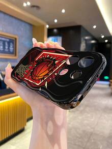 1个篮球投篮元素造型奶油色手机壳，男女通用，兼容/Galaxy S23/S24/S25/S26/A57/A37/A17/A07系列 - 黑色 - 查看 5