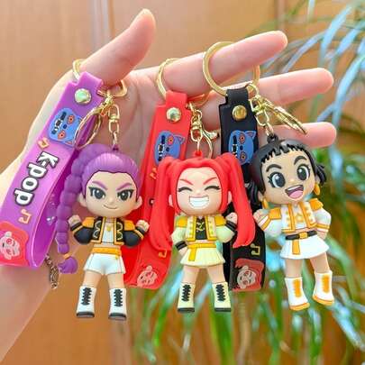 1pc K-Pop Cute Kpop Idol Keychain, Tiger Cartoon Pendant, Bag Charm For Couple & Friends Holiday Gifts Holiday Gifts(Silicone Product, Slight Color Transfer Is Normal)