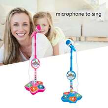 Mikrofon dengan Stand, Cocok untuk Karaoke dan Bermain Musik. Ini adalah mainan edukatif yang membantu perkembangan otak, ideal sebagai hadiah ulang tahun untuk anak perempuan dan laki-laki, juga bagus sebagai set suvenir pesta multi-bagian. - MultiWarna - View 2