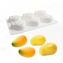 1 khuôn silicon hình xoài để làm mousse tráng miệng, 6 hàng, 10 hàng, khuôn làm kem xoài và sô cô la. - Xem 4