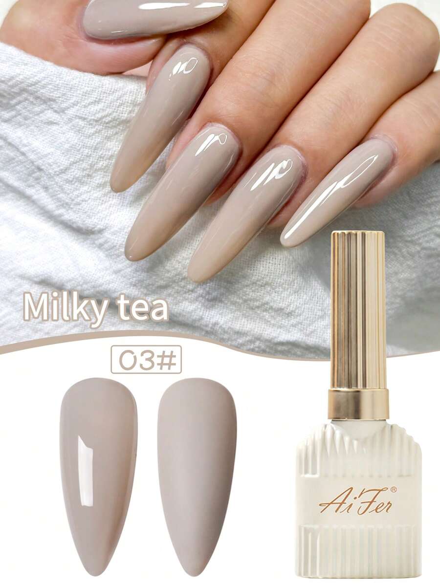 AiFer 15毫升/瓶 40色指甲油凝胶 - 色彩鲜艳持久，适用于女士美甲沙龙和DIY美甲，专业LED光疗固化，防脱落，光泽亮丽，是美甲爱好者的完美礼物