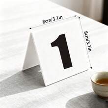 OUTANA Biển hiệu trưng bày dọc bằng acrylic tối giản, phù hợp cho gia đình, đám cưới, tiệc sinh nhật, quán cà phê, quán bar, có 3 kiểu dáng. - FZBJ001 - Xem 15