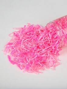 840个粉色多功能发圈，可爱少女发绳，高弹耐用不伤发，侧刘海夹，简约发夹，BB夹，适合日常佩戴和返校季 - 粉色 - 查看 3