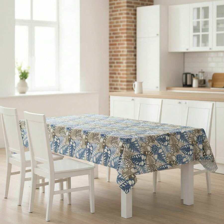 Kiva Oilcloth Tablecloth, Stain Resistant And Waterproof, Sizes From 100x140 To 300x140 Cm And Round 140 Cm - Stylish And Durable Oilcloth Tablecloth, Easy To Clean - Available In 11 Designs - 選項 4 - 查看 1