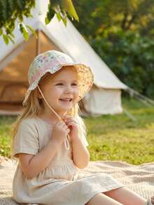 1-3Y Hat Spring And Summer Thin Style For Baby Girls, Children's Girls Princess Pure Cotton Spring And Summer Style - 1PC - View 5