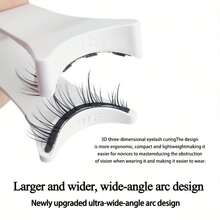 Magnetic Eyelash Curler, V-Shaped Eyelash Curler With Magnetic Design, Easy To Use, Battery-Free, Suitable For Beginners - Multicolor - View 3