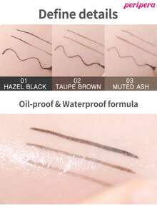 Peripera 速效纤细眼线液笔，液体眼线笔，防晕染、防水、防汗，日常妆容 - #02 Taupe Brown - 查看 4