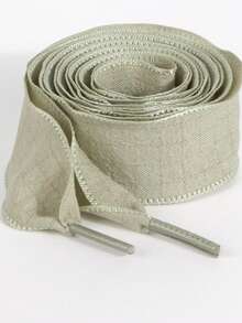 1 Pair/2pcs 120cm Long Geometric Pattern Basic Preppy Style Polyester (Polyester) Pleated Edge Shoelaces, Suitable For School And Daily Wear - Multicolor - View 16