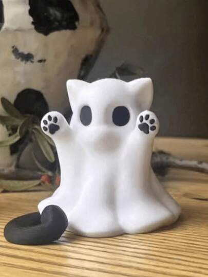 Cute Cat Cat Ghost Ghost Creative Doll Decoration Gift For Girlfriend Over The Holidays Car Cute Cat New, Very Suitable For Halloween, Christmas Perfect Gift