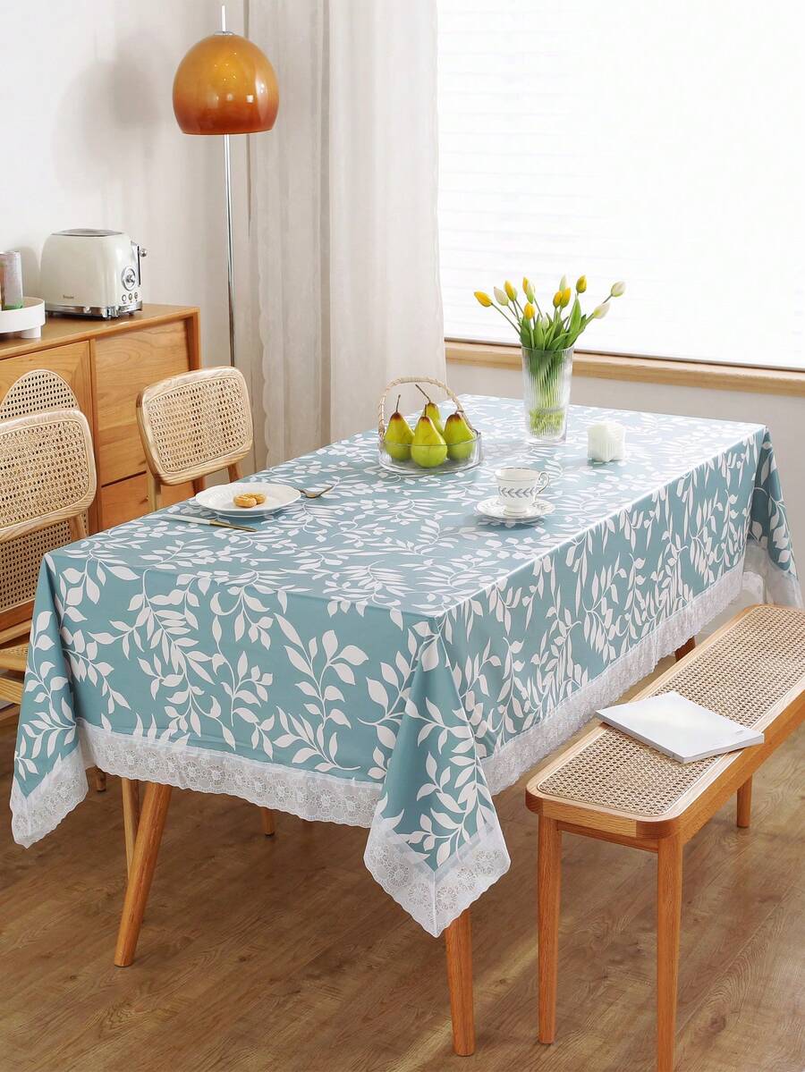 Vinyl Tablecloth With Flannel Backing,Plastic Waterproof Rectangle Tablecloths,Flannel Backed Table Cloth For Camping Dining Indoor & Outdoor,Durable Table Cover - Multicolor - View 1