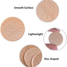 Các lát gỗ sồi tròn, phụ kiện trang sức tự làm, vật liệu thủ công bằng gỗ. - Nhiều màu - Xem 4