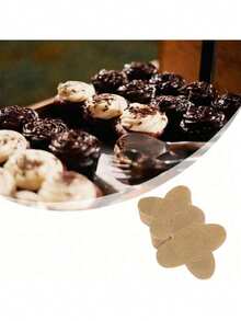 50个情人节巧克力盒包装，巧克力杯垫，巧克力包装托盘，可折叠花形糖果甜点架，新年糖果，适用于婚礼、生日、派对用品、下午茶礼品、情人节/新年/圣诞节糖果盒，彩色邮箱糖果盒，邮箱包装，糖果盒，创意邮箱收纳盒，卡通糖果盒，礼品包装盒 - 查看 3