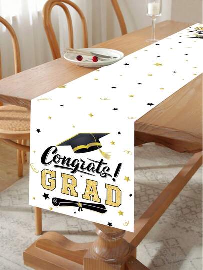 1 قطعة منضدة عداء ديكور حفلة تخرج 2026، منضدة ذات نمط قبعة التخرج، ديكور مكتبي لحفلة التخرج 2026، لوازم حفلة التخرج، ديكور مطبخ ومطعم لموسم التخرج، هدايا حفلة عائلية تخرج 2026، ديكور وسط المنضدة، ديكور المنضدة، منضدة ذات موضوع التخرج، اكسسوارات ديكور الحفلة، هدايا الحفلة، إكسسوارات التصوير الفوتوغرافي