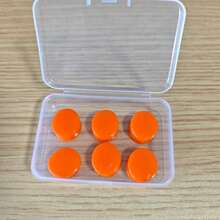 6个可塑形硅胶耳塞，隔音降噪，防水，适合睡眠、游泳和学习。 - 彩色 - 查看 15