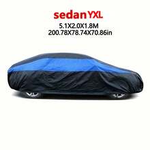 190T Polyester Car Cover With Reflective Strips, Universal Waterproof Sunshade Protection For Sedan Cars - Car Cover - View 23