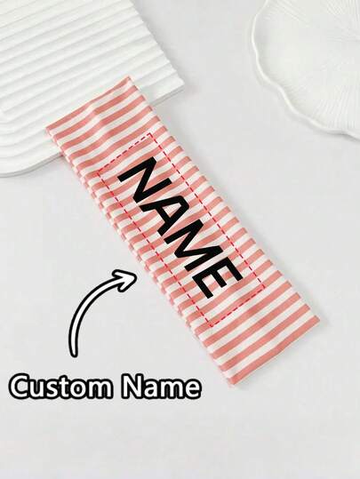 1 chiếc băng đô cá nhân hóa, băng đô tùy chỉnh, băng đô nữ in chữ theo yêu cầu, băng đô thể thao in tên theo thiết kế, băng đô thể thao vải thun in sọc thanh lịch, ngọt ngào dành cho nữ, thích hợp cho sử dụng hàng ngày, tập thể dục, chạy bộ, yoga, băng đô thấm mồ hôi, phụ kiện tóc thời trang