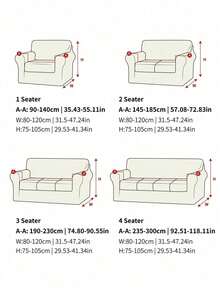 1pc Stretch Full Cover Sofa Slipcover, Leaf Pattern, Modern Polyester Fabric, Machine Washable, Protects Sofa, Dust & Dirt Resistant (Includes 1pc Pillow Cover As Gift) - Olive Green - View 3