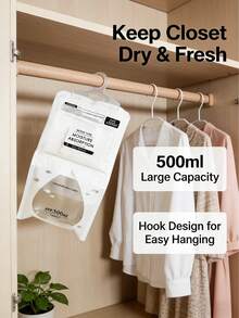 100/10/20 包装大号除湿袋 - 衣物吸湿，无需用电，适用于衣柜和家居除湿，干燥剂袋，可爱小物，母亲节礼物，卧室装饰，花园，厨房装饰，夏季，海滩，旅行必备，房间装饰，软萌可爱，毕业季礼物 - 彩色 - 查看 12